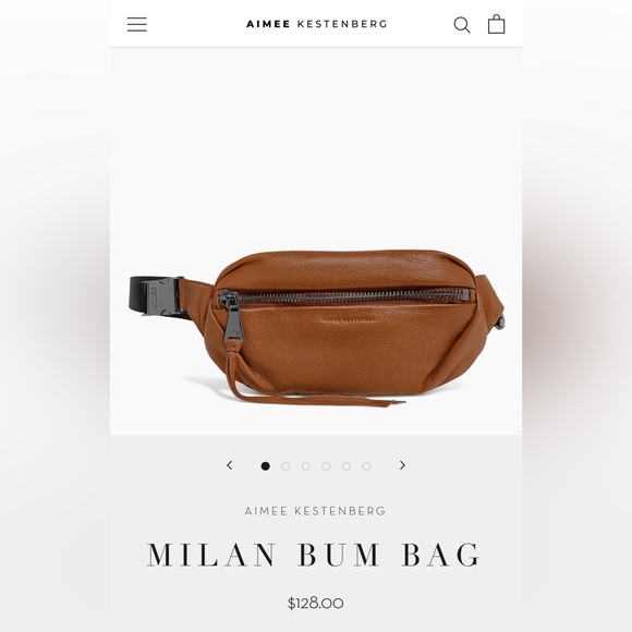 Aimee Kestenberg Handbags - Aimee Kestenberg Fanny Pack Brown Milan Bum Bag
